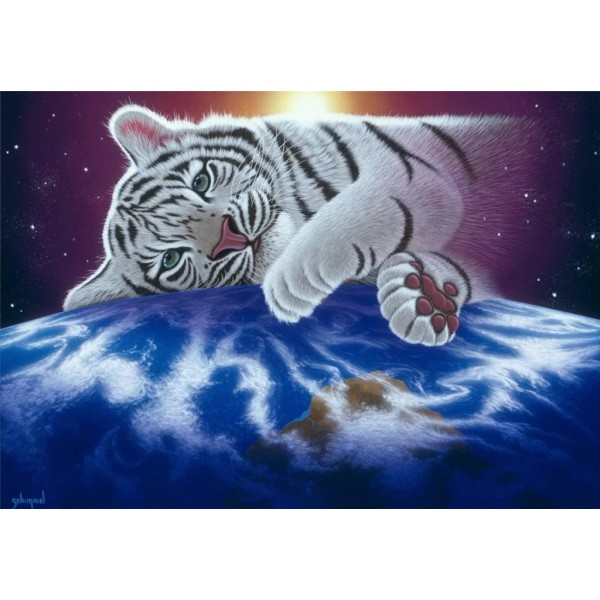 Biały tygrys (1500el.) - Sklep Art Puzzle
